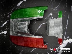 Alfa Romeo Giulia Interior Mirror Holder Frame - Carbon Fiber - Italian Theme